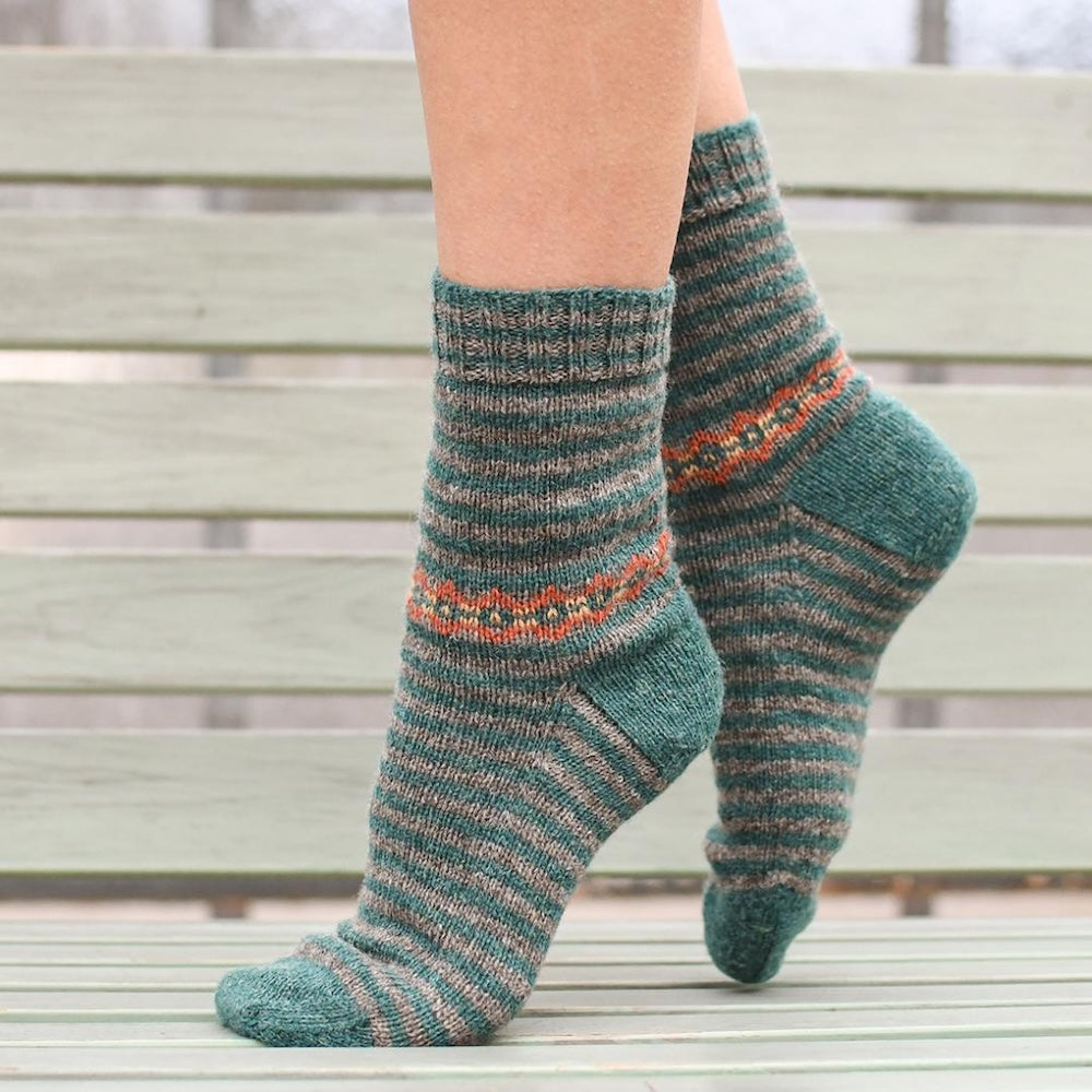 Smilla Socken von Stella Ackroyd aus Bio Shetland von BC Garn 2