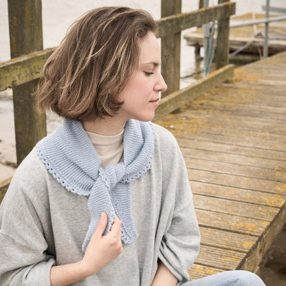 Sciarpa Mini Mosse | Mini sciarpa super facile in Alva Cashmere Revive di BC Garn