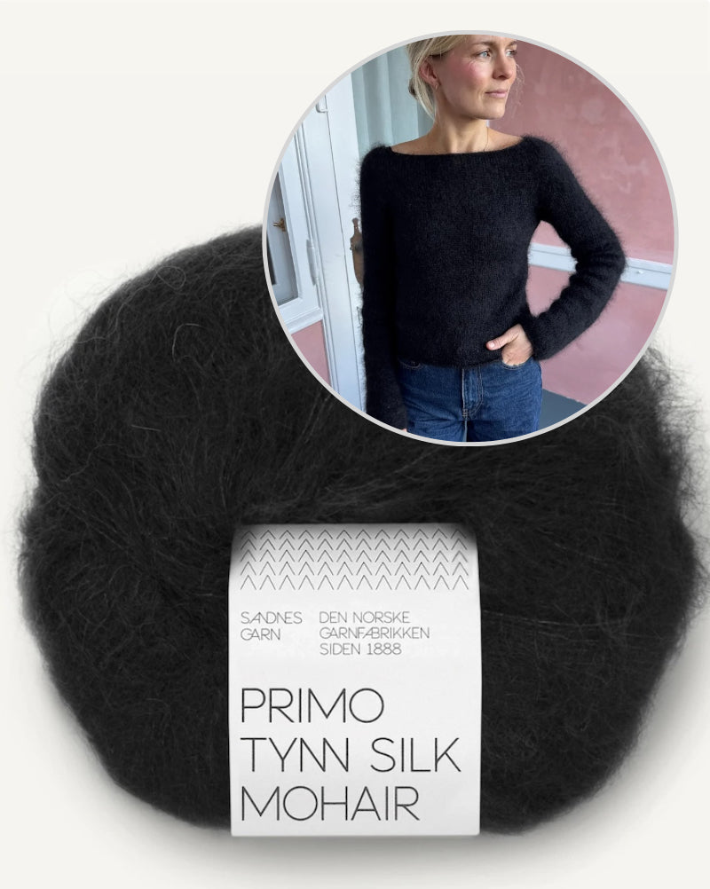 Bea Blouse | zarte Silhouette aus Primo Tynn Silk Mohair von Sandnes Garn