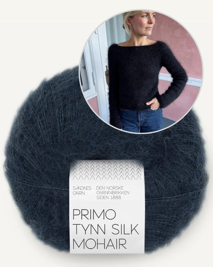 Bea Blouse | zarte Silhouette aus Primo Tynn Silk Mohair von Sandnes Garn