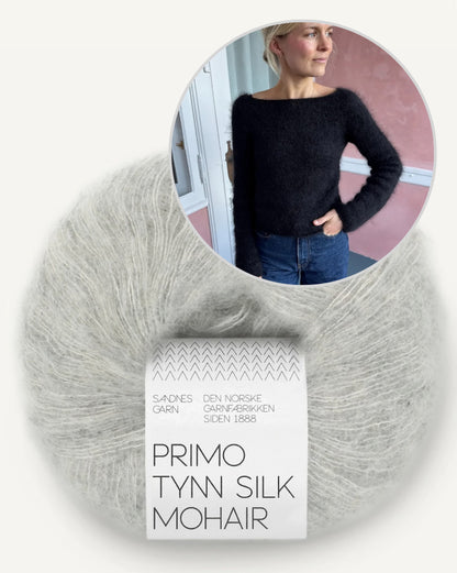 Bea Blouse | zarte Silhouette aus Primo Tynn Silk Mohair von Sandnes Garn