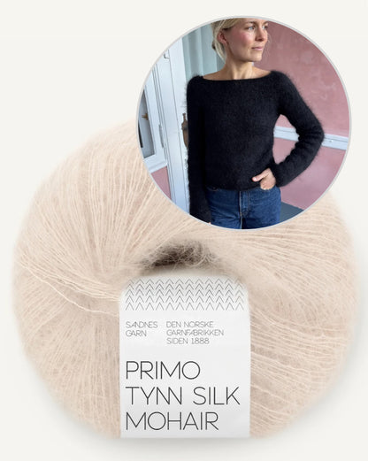 Bea Blouse | zarte Silhouette aus Primo Tynn Silk Mohair von Sandnes Garn