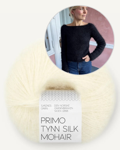 Bea Blouse | zarte Silhouette aus Primo Tynn Silk Mohair von Sandnes Garn