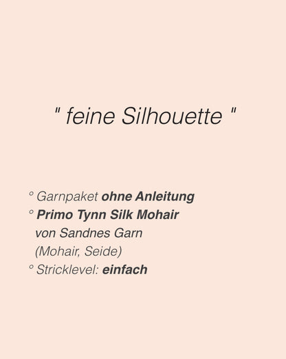 Bea Blouse | zarte Silhouette aus Primo Tynn Silk Mohair von Sandnes Garn