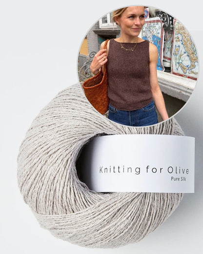 Bea Top | fortryllende kølig og behagelig i Pure Silk fra Knitting for Olive