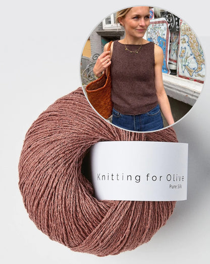 Bea Top | fortryllende kølig og behagelig i Pure Silk fra Knitting for Olive