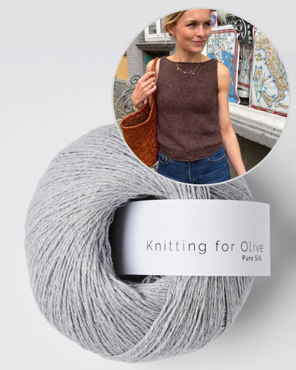 Bea Top | fortryllende kølig og behagelig i Pure Silk fra Knitting for Olive