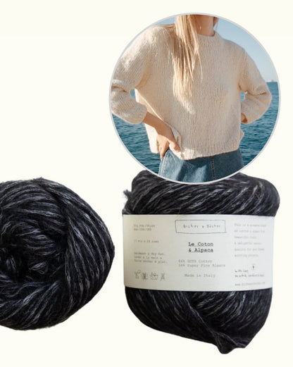 Beach Day Jumper | fluffig weicher Sommerpullover aus Le Coton & Alpaca von Biches & Bûches