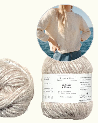 Beach Day Jumper | fluffig weicher Sommerpullover aus Le Coton & Alpaca von Biches & Bûches