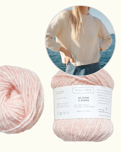 Beach Day Jumper | fluffig weicher Sommerpullover aus Le Coton & Alpaca von Biches & Bûches