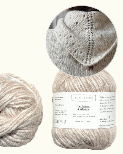 Beach Day Shawl | fluffig leichtes Sommertuch aus Le Coton & Alpaca von Biches & Bûches