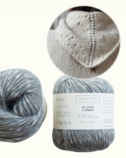 Beach Day Shawl | fluffig leichtes Sommertuch aus Le Coton & Alpaca von Biches & Bûches