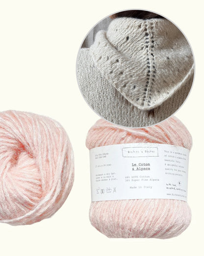 Beach Day Shawl | fluffig leichtes Sommertuch aus Le Coton & Alpaca von Biches & Bûches