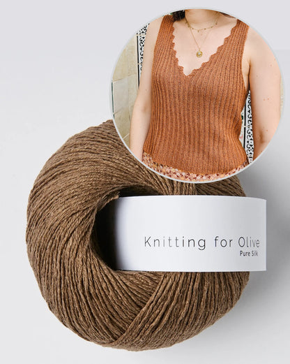 Bedruthan Camisole | inspireret af klippekysten i Pure Silk fra Knitting for Olive