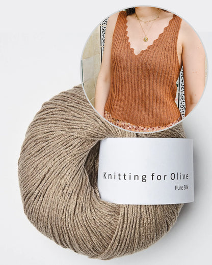 Bedruthan Camisole | inspireret af klippekysten i Pure Silk fra Knitting for Olive
