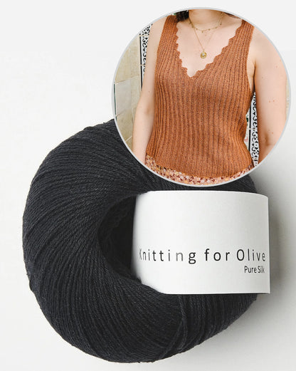 Bedruthan Camisole | inspireret af klippekysten i Pure Silk fra Knitting for Olive