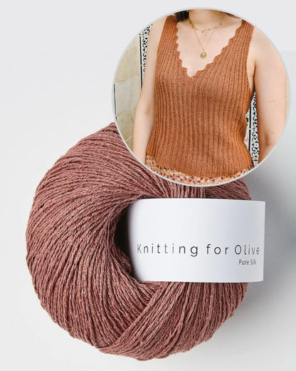 Bedruthan Camisole | inspireret af klippekysten i Pure Silk fra Knitting for Olive
