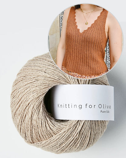 Bedruthan Camisole | inspireret af klippekysten i Pure Silk fra Knitting for Olive