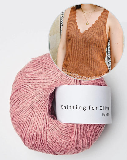 Bedruthan Camisole | inspireret af klippekysten i Pure Silk fra Knitting for Olive