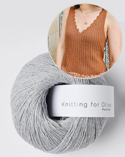 Bedruthan Camisole | inspireret af klippekysten i Pure Silk fra Knitting for Olive
