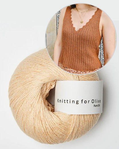 Bedruthan Camisole | inspireret af klippekysten i Pure Silk fra Knitting for Olive