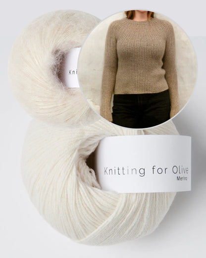 Bellis Rib Shirt | zartes Muster aus Merino und Soft Silk Mohair