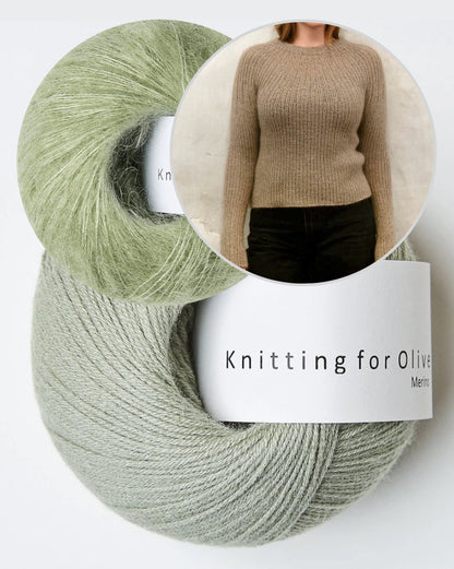 Bellis Rib Shirt | zartes Muster aus Merino und Soft Silk Mohair
