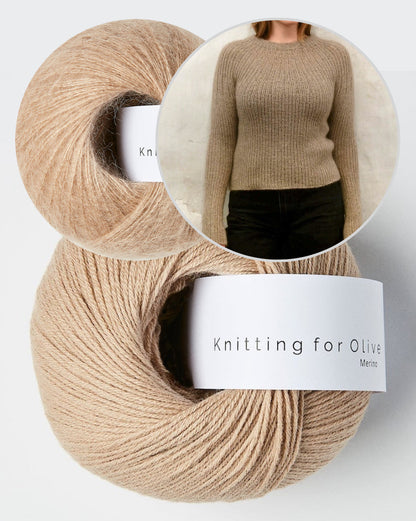 Bellis Rib Shirt | zartes Muster aus Merino und Soft Silk Mohair