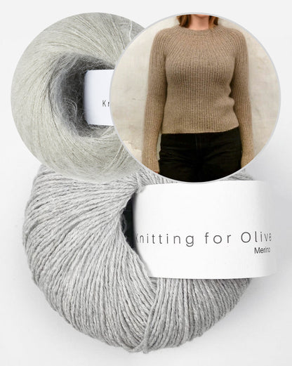 Bellis Rib Shirt | zartes Muster aus Merino und Soft Silk Mohair