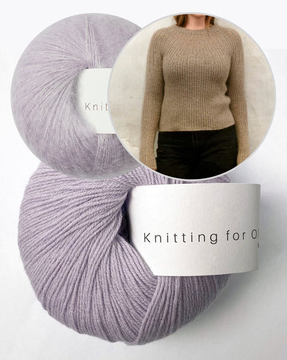 Bellis Rib Shirt | zartes Muster aus Merino und Soft Silk Mohair