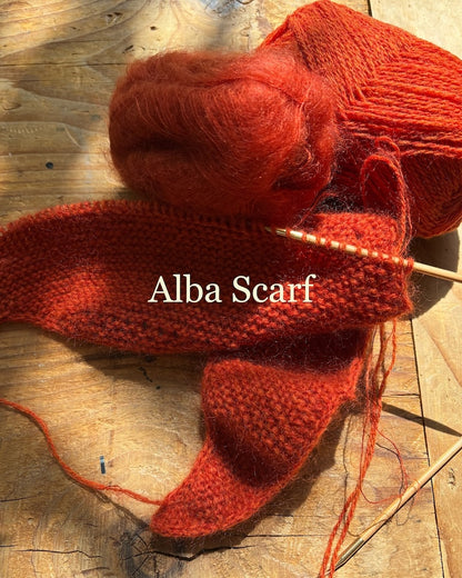 Alba Scarf Mohair Edition | Basic Tuch aus Le Petit Lambswool und Le Petit Silk Mohair von Biches & Bûches