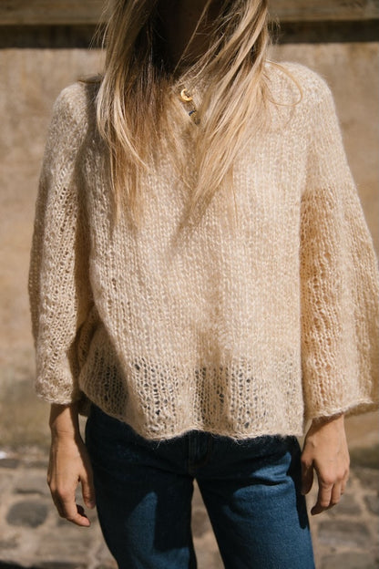 Agnes Sweater | delicate oversized blouse made from Le Gros Silk & Mohair by Biches & Bûches