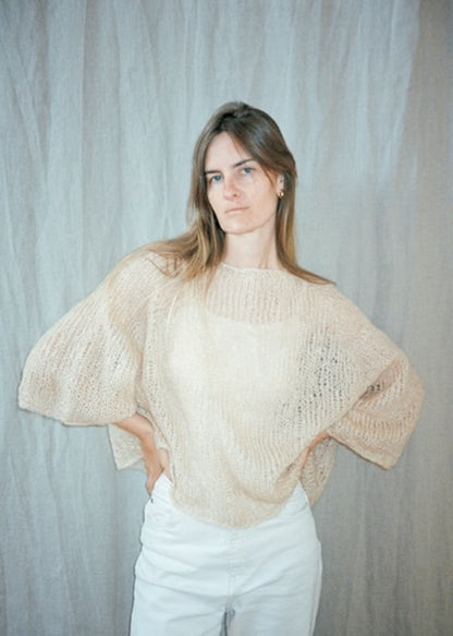 Agnes Sweater | delicate oversized blouse made from Le Gros Silk & Mohair by Biches & Bûches