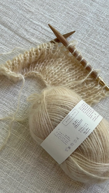 Agnes Sweater | delicate oversized blouse made from Le Gros Silk & Mohair by Biches & Bûches