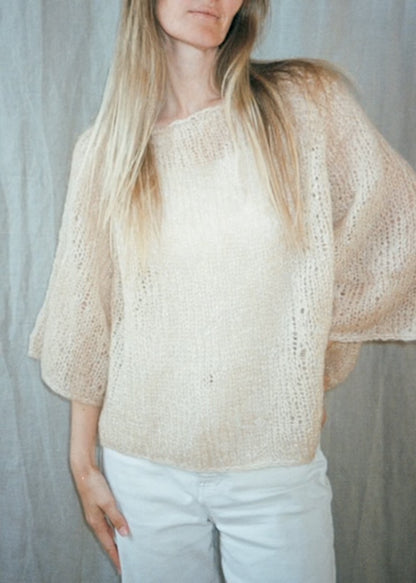 Agnes Sweater | delicate oversized blouse made from Le Gros Silk & Mohair by Biches & Bûches