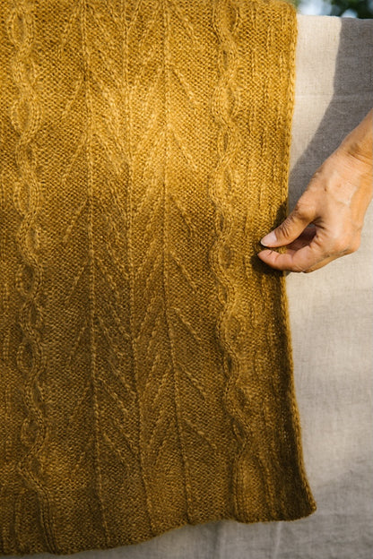 Scialle Havu | motivo floreale in Le Gros Silk & Mohair di Biches & Bûches