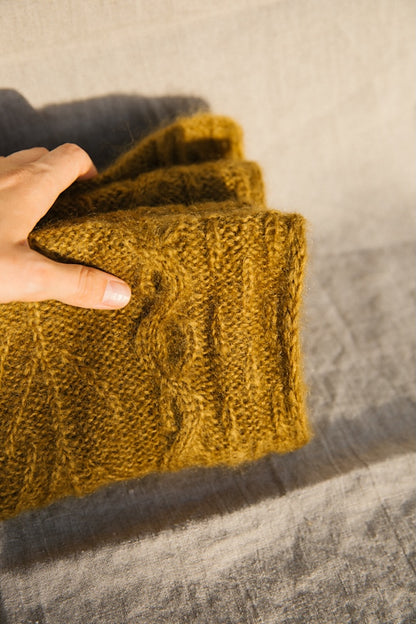 Scialle Havu | motivo floreale in Le Gros Silk & Mohair di Biches & Bûches
