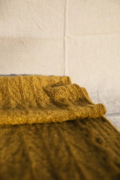 Scialle Havu | motivo floreale in Le Gros Silk & Mohair di Biches & Bûches