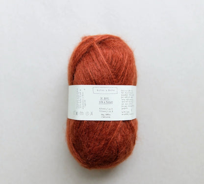 Biches & Bûches Le Gros Silk & Mohair Farbe red brown
