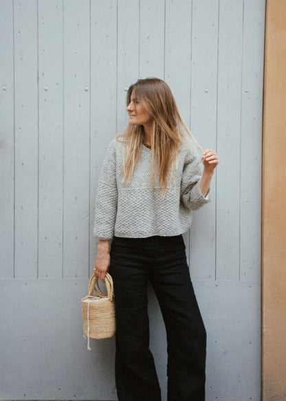 River Jumper Lambswool Edition | feines Muster und boxy Schnitt von Biches & Bûches