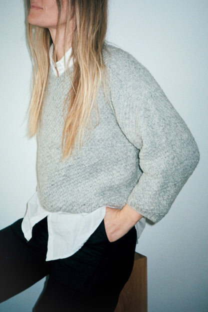 River Jumper Lambswool Edition | feines Muster und boxy Schnitt von Biches & Bûches