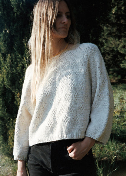 Sweater No. 95 | perfect summer sweater made from Le Petit Organic Cotton by Biches & Bûches