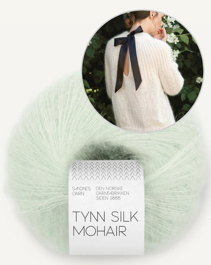 Big Bow Sweater | seductively delicate sweater from Tynn Silk Mohair by Sandnes Garn