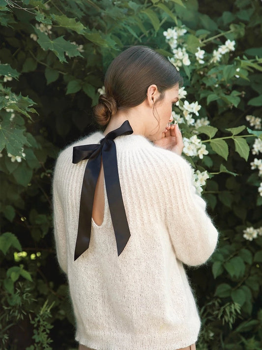 Big Bow Sweater | verführerisch zarter Pullover aus Tynn Silk Mohair von Sandnes Garn