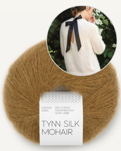 Big Bow Sweater | seductively delicate sweater from Tynn Silk Mohair by Sandnes Garn