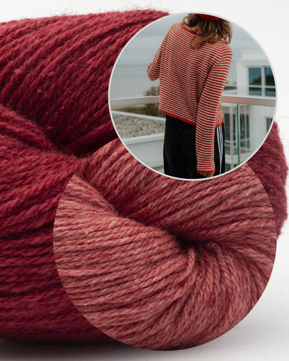Bonnie Blouse | avslappnade ränder i Bio Balance från BC Garn