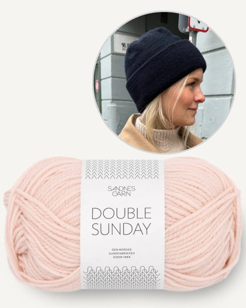 PetiteKnit Oslo Mütze einfädig mit Double Sunday von Sandnes Garn 10