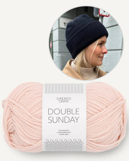 PetiteKnit Oslo Mütze einfädig mit Double Sunday von Sandnes Garn 10