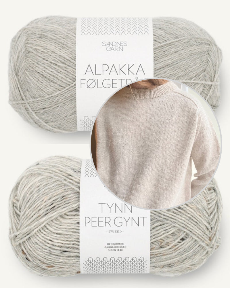 LeKnit Boyfriend Sweater mit Tynn Peer Gynt und Alpakka Folgetrad von Sandnes Garn 7
