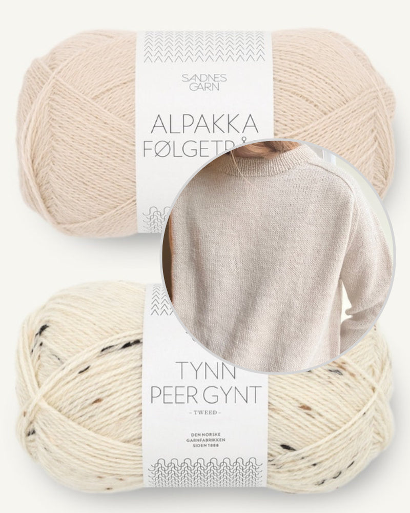 LeKnit Boyfriend Sweater mit Tynn Peer Gynt und Alpakka Folgetrad von Sandnes Garn 8